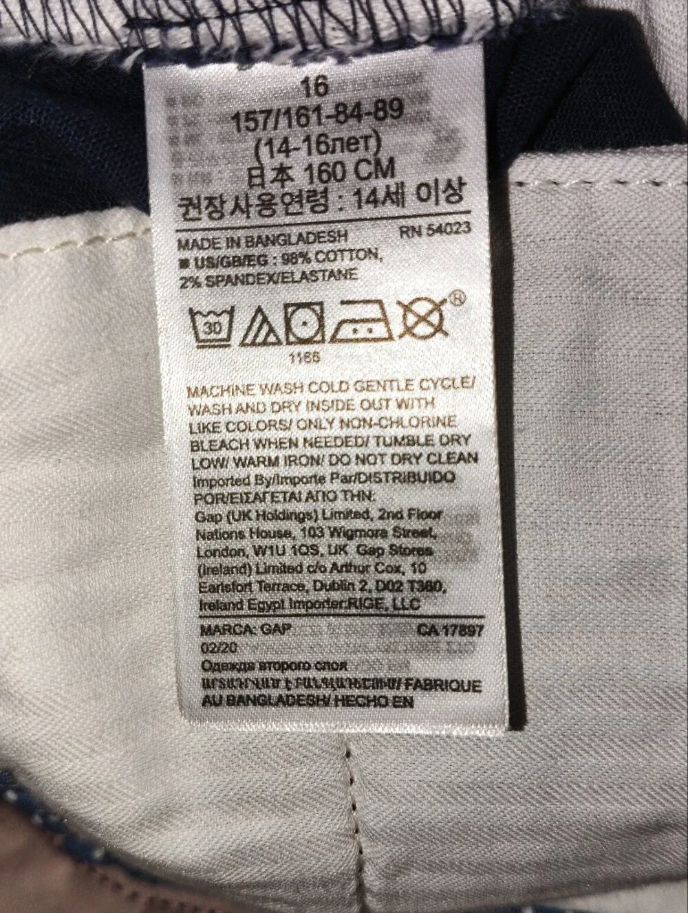 #243 GAP Navy Chinos
